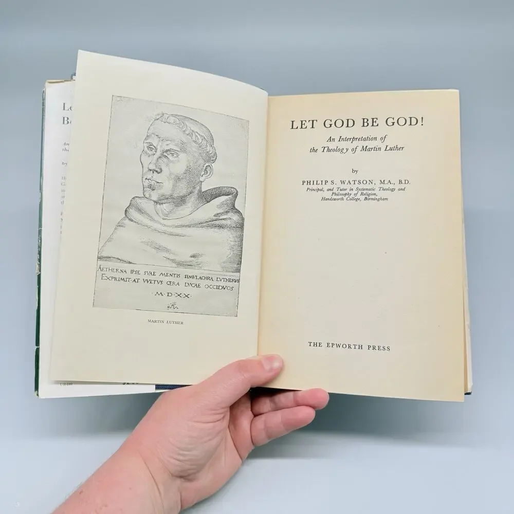 Let God Be God Interpretation of Theology Martin Luther Hardcover Book 1954